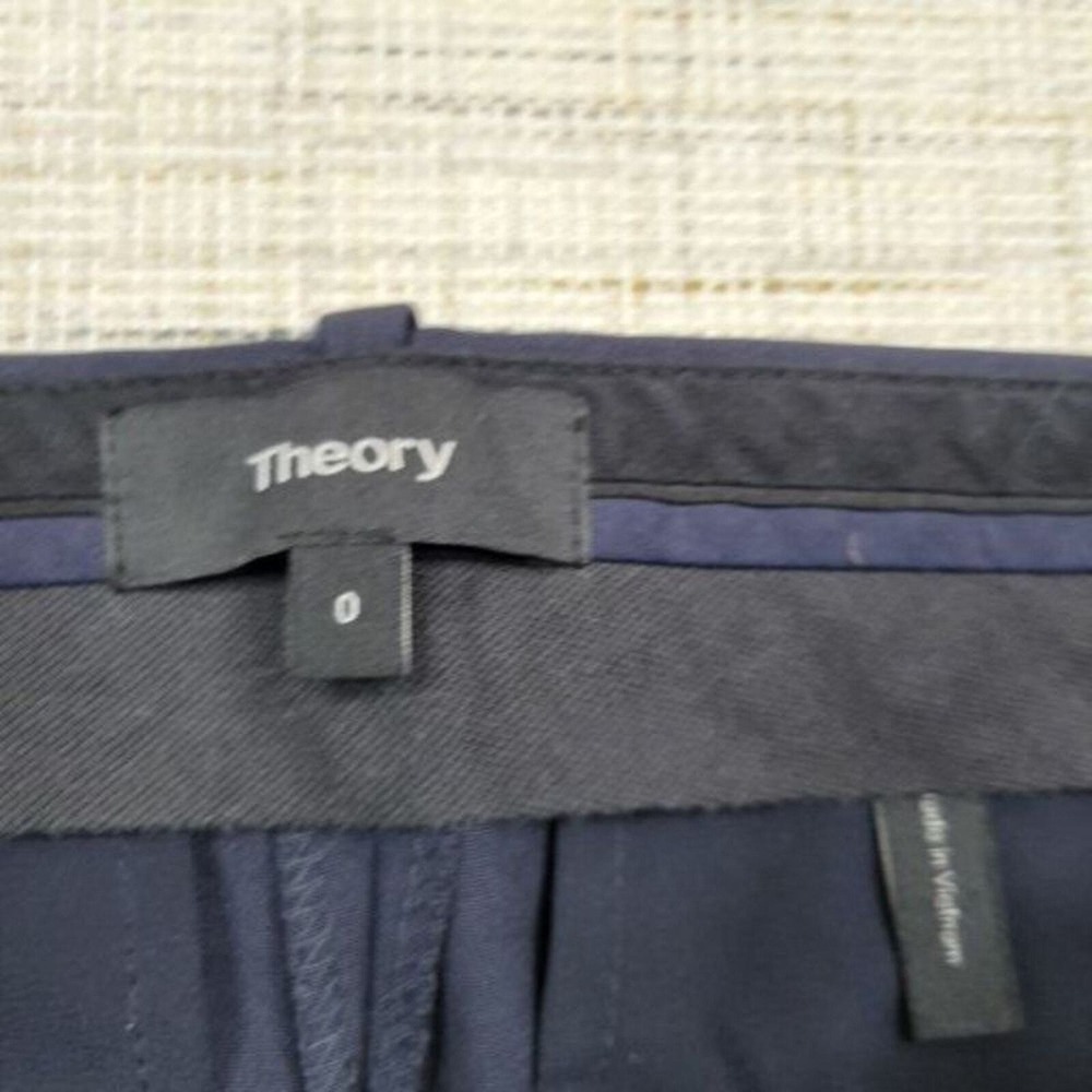 Theory Testra Classic Crop Pant In Sevona Stretch Wool Pants 0 - Picture 4 of 6